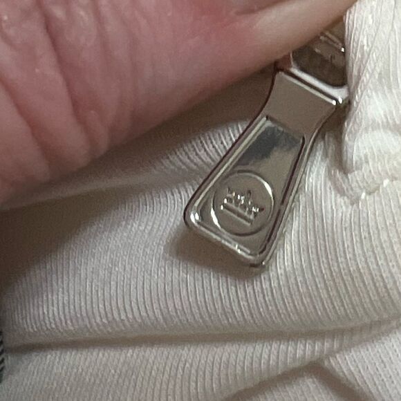 Peter Millar performance pullover quarter zip women medium cream embroidered - Picture 9 of 13